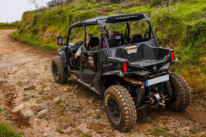 Buggy Fun Trip Madeira off-road buggy climbing a rocky mountain trail